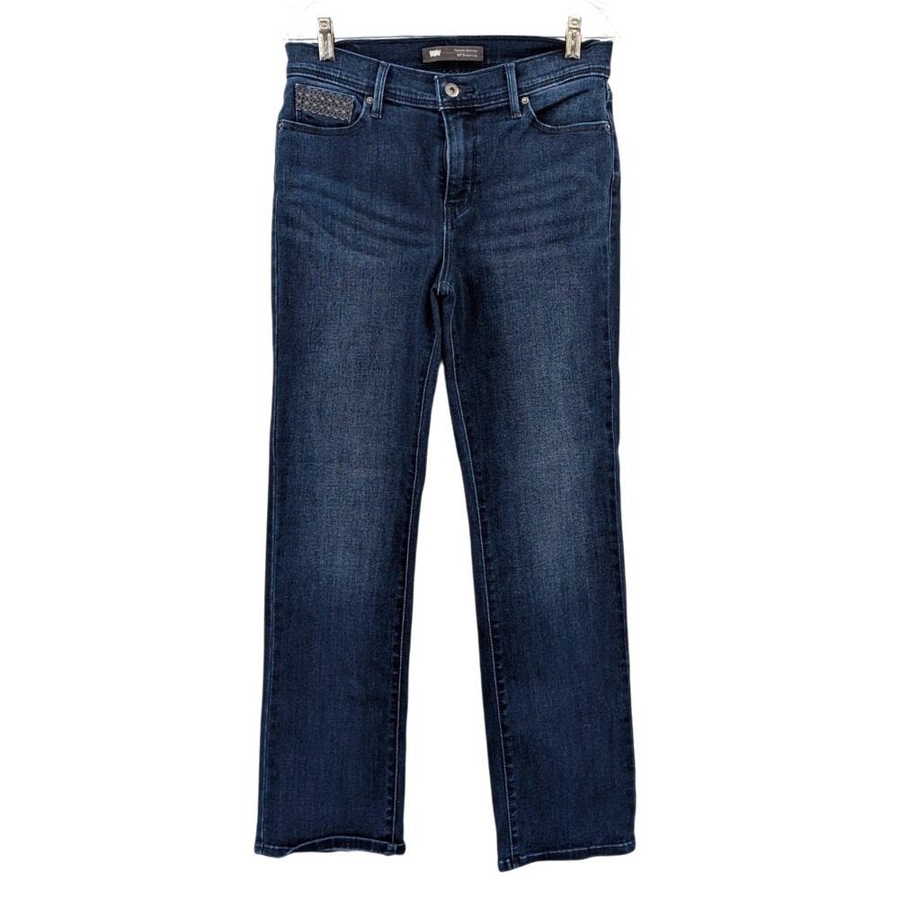 Levi's 512 Perfectly Slimming Straight Leg Jeans Dark Wash Stretch W30 L29